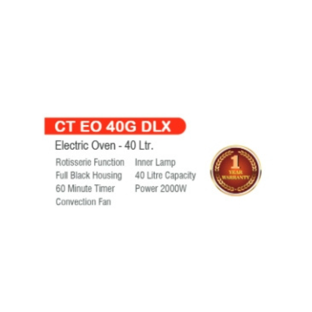 Castor Electric Oven 40 Ltr CT EO40G DLX