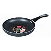 Impex Fry Pan 24 cm Royal 5-Layer Super Granite Nonstick Induction Base, 10 Times Tougher Non Stick, Fry Pan for All Frying Needs, Ease to Clean, 1 Year Warranty (24 cm, Grey)