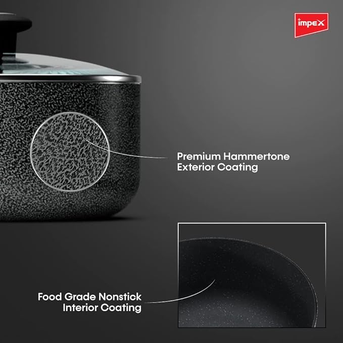 Royal Nonstick Granite Cookware 3pc set (RHFM2418)
