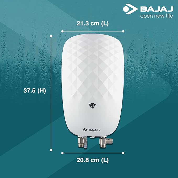 Bajaj Juvel Instant 3 Ltr Vertical Water Heater, White