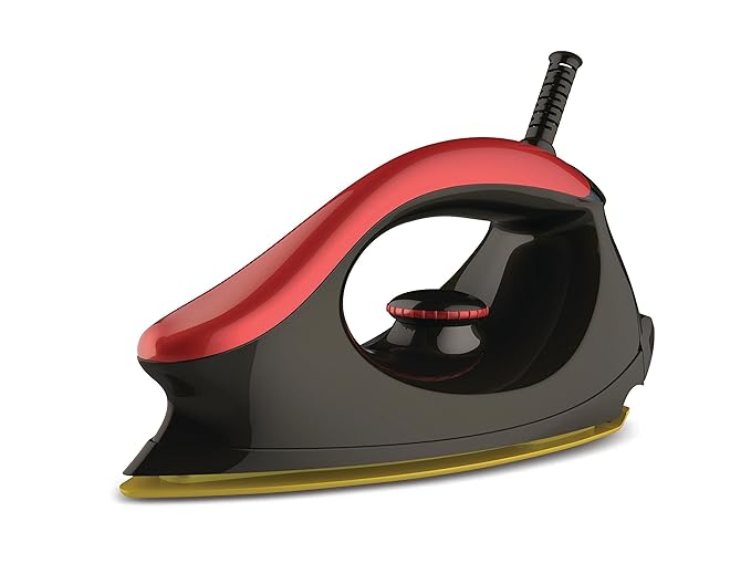 Bajaj Majesty One 1000-Watt Dry Iron (Red/Black)
