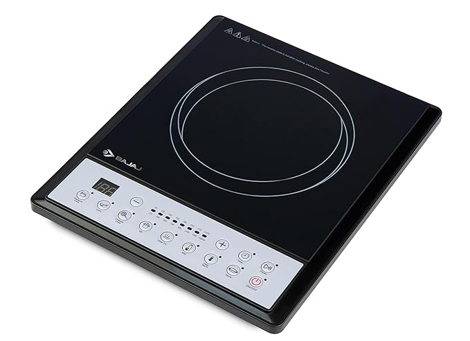 Bajaj ICX 160TS 1600W Induction Cooktop, Black
