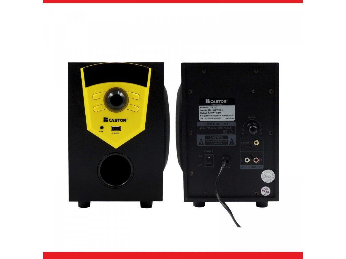 Castor 2.1 Multimedia Speaker CT E210