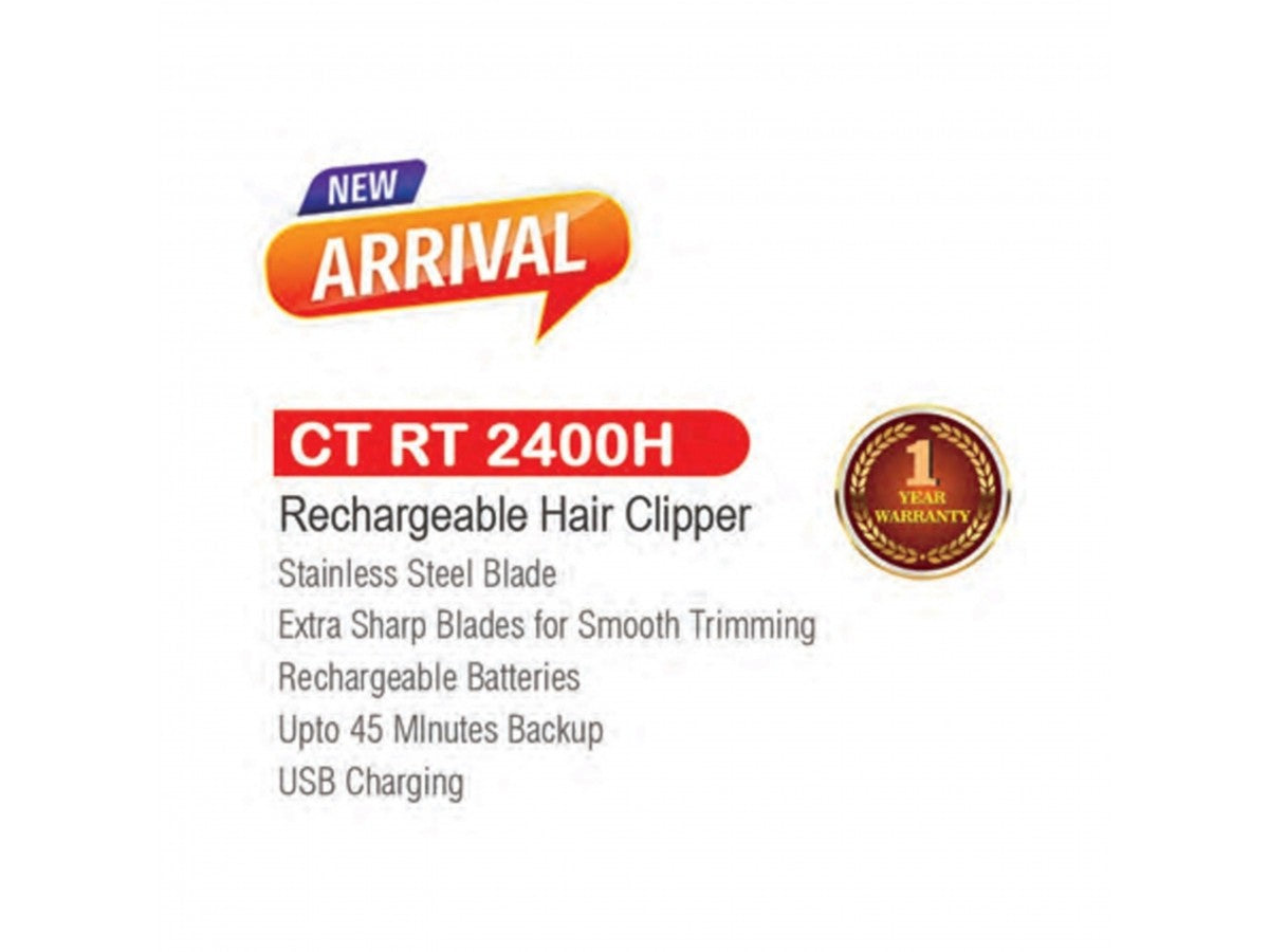 Castor Rechargeable Hair Trimmer -CT RT2400H