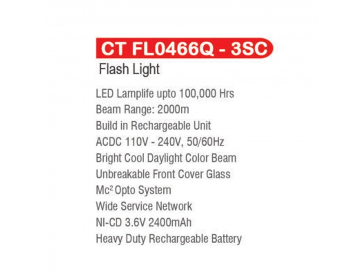 Castor Flash Light (CT FL0466Q - 3SC)