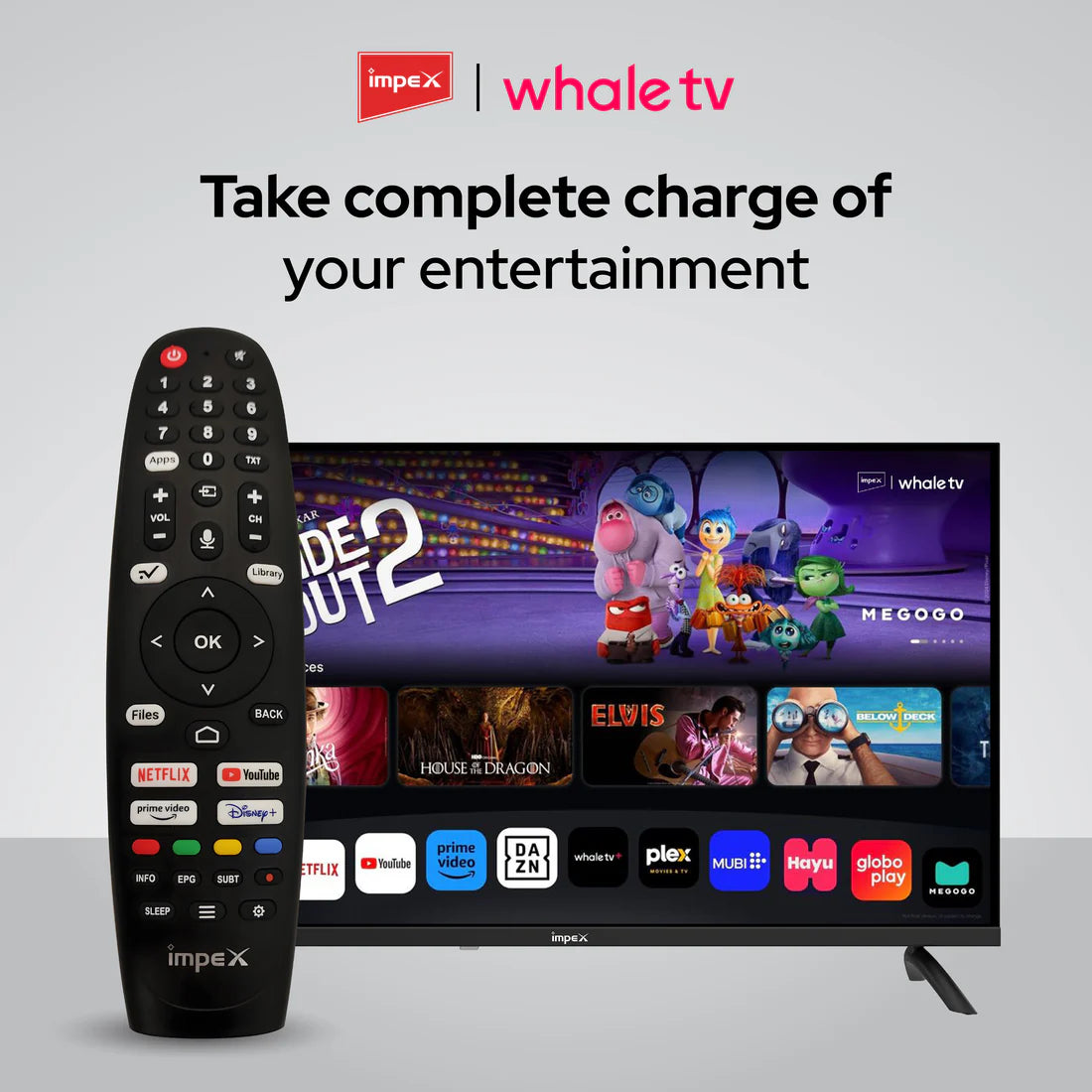 Impex WIOS Whale Series 32-inch HD QLED Smart TV (WIOS 32A2QSK1) with HDR10, Dolby Audio, and 3-Year Warranty (Black)