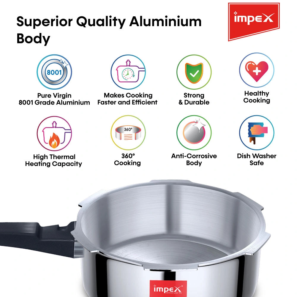 Aluminium Pressure Cooker | 3 Litre | Norma 3