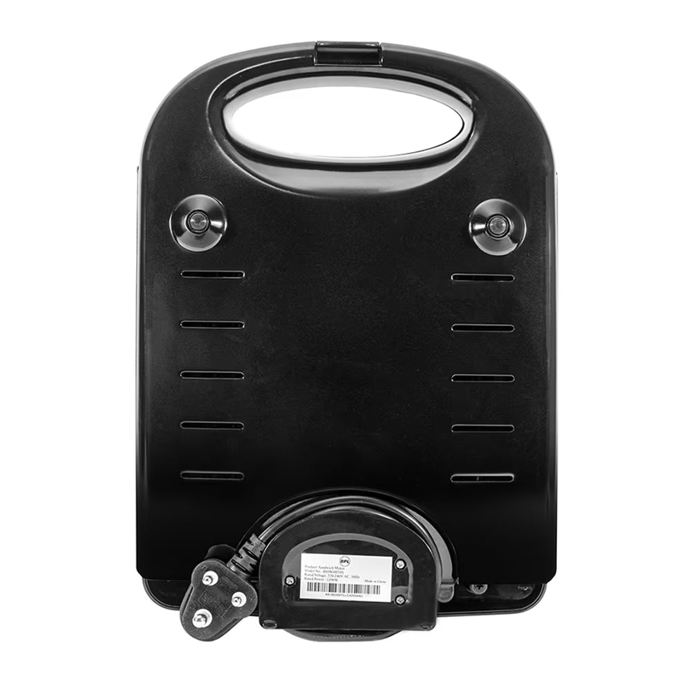 BPL 1200W 4-Slice Grill Sandwich Maker with Large Non-Stick Coating Plates, Cool Touch Handle with Lock, Ready Function LED Indicator, 2 Years Warranty, Black