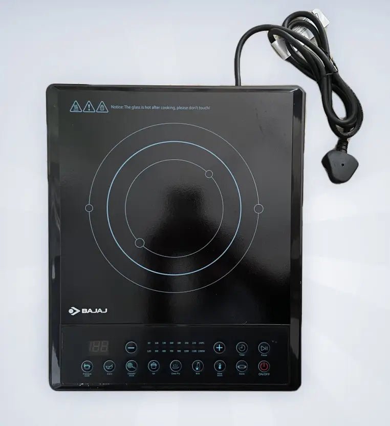 BAJAJ 1300 W Induction Cooktop Push Button (Black, ICX 130TS)