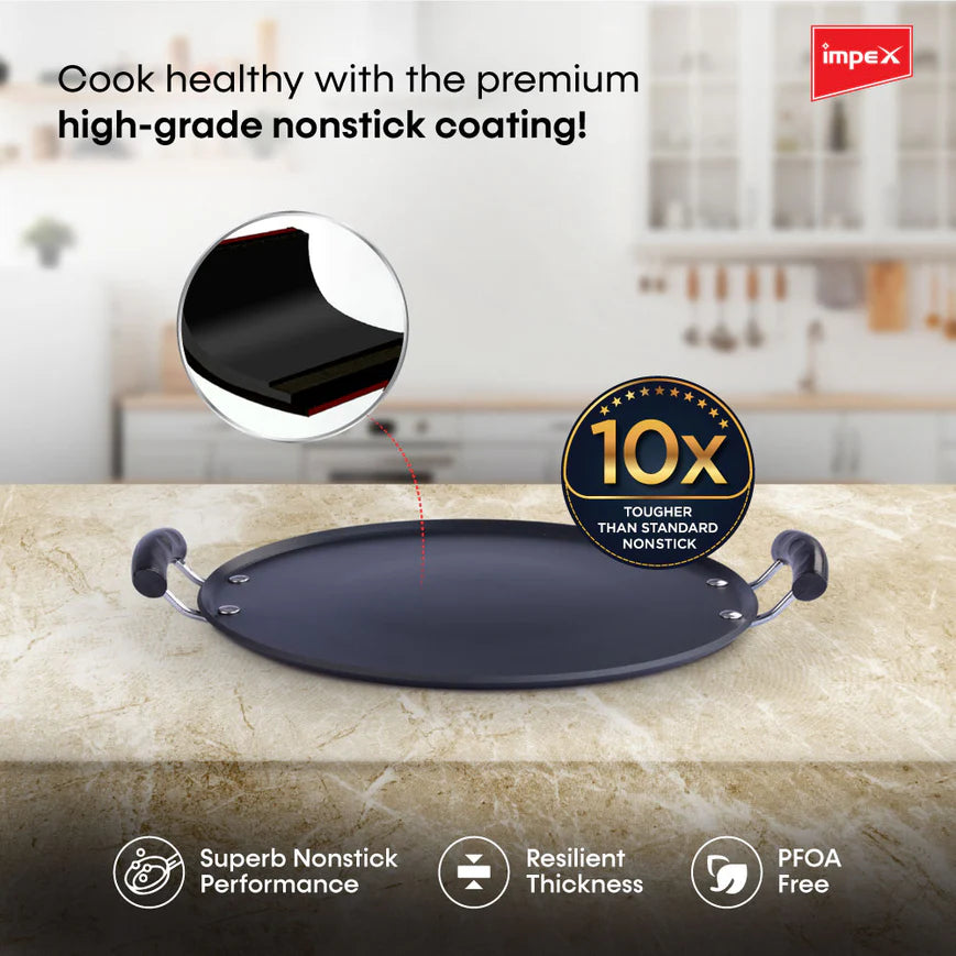Impex IPT 36 HV Nonstick Aluminium Induction Base Pathiri Tawa