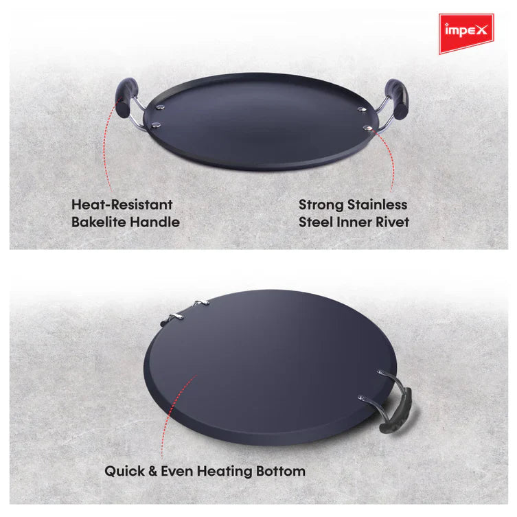 Impex IPT 36  Nonstick Aluminium Induction Base Pathiri Tawa