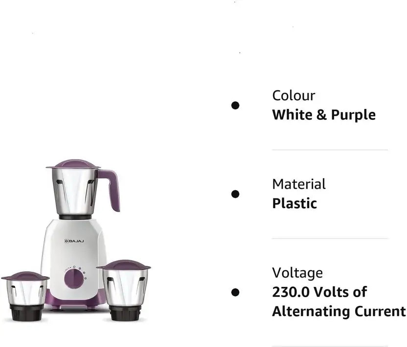 Bajaj Ninja Series Carve 750W Mixer Grinder