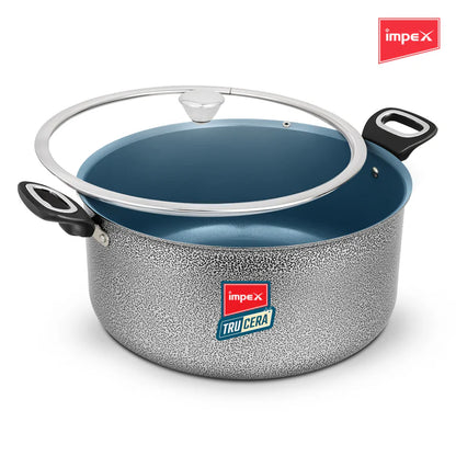 Trucera 8L Ceramic Biriyani Pot | Induction, Non-Stick | 2 Year Warranty