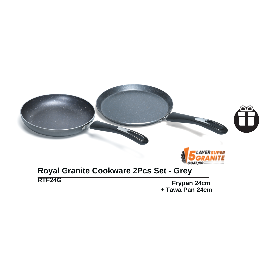 Royal Granite Cookware 2PCS set (RTF 24G)