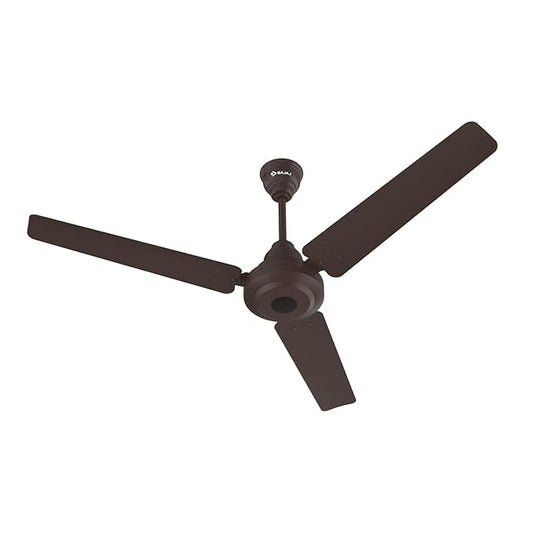 Bajaj Energos 26 1200 MM (48 inch) Energy Efficient 5 Star Rated BLDC Ceiling Fan with Remote 【Red Walnut】