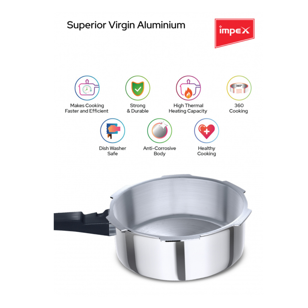Impex Alu Pressure Cooker Family Combo (ECO 235)
