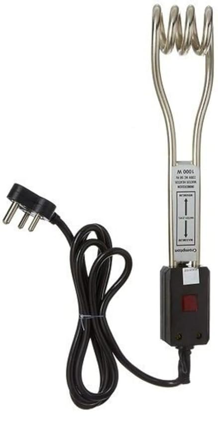 BPL Blaze BIMHNWP1000 Londer Life Nichel Plated Copper Heating Element, ISI Approved 1000 W Shock Proof Immersion Heater Rod  (Metal Hook For Safe Operation, Indicator Light For Power on)