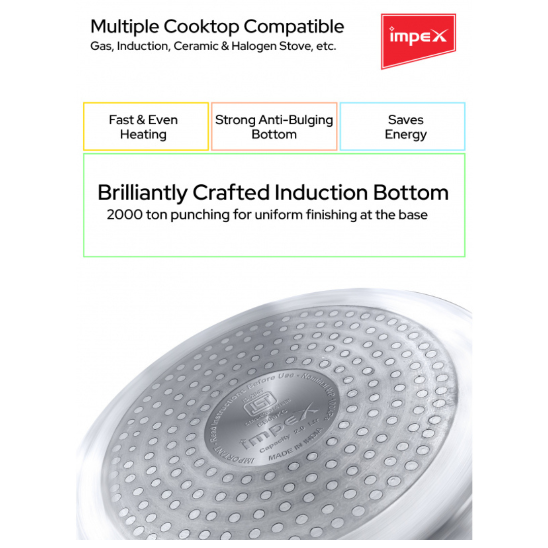 Impex Alu Pressure Cooker Family Combo (ECO 235)