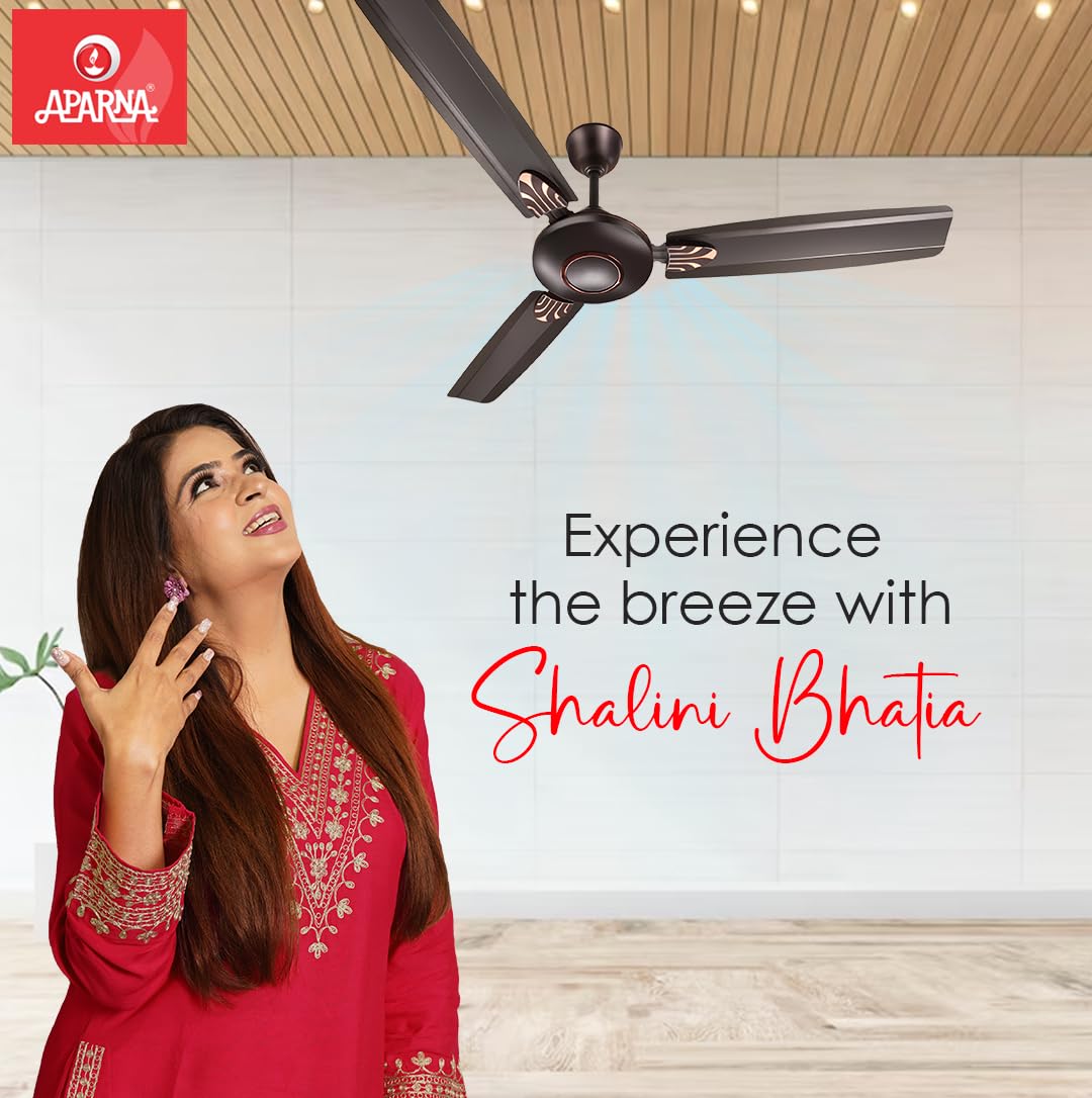 Aparna Apsara 1200 mm (48 inch) High-Speed Ceiling Fan (Metallic Brown)