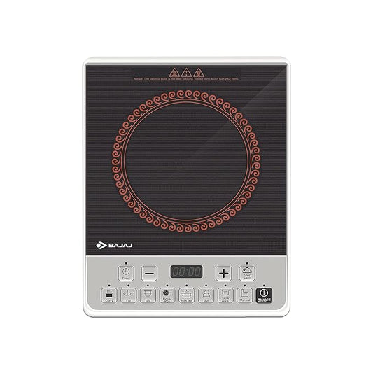 Bajaj Majesty ICX Pearl 1900W Induction Cooktop with Pan sensor and Voltage Pro Technology, Black