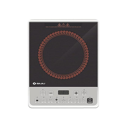 Bajaj Majesty ICX Pearl 1900W Induction Cooktop with Pan sensor and Voltage Pro Technology, Black