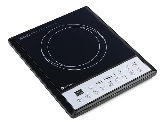 Bajaj ICX 160TS 1600W Induction Cooktop, Black