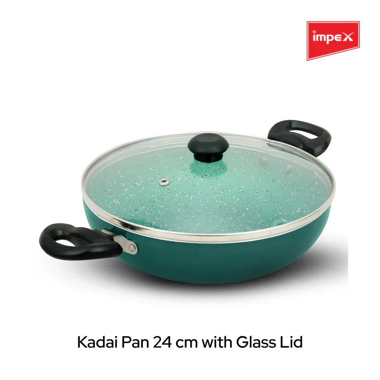 Impex Nonstick Cookware Set KTF 444G - Green