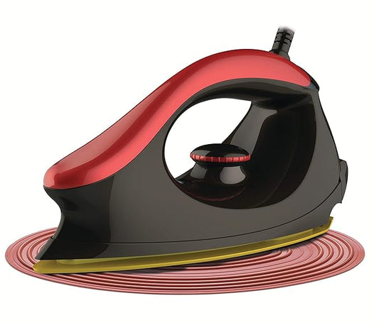 Bajaj Majesty One 1000-Watt Dry Iron (Red/Black)