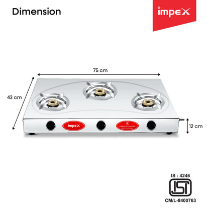 Stainless Steel Gas Stove IGS 13B