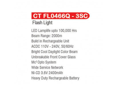 Castor Flash Light (CT FL0466Q - 3SC)