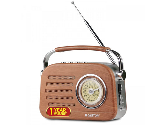 Castor Portable FM Radio With Bluetooth Speaker CT FM 820 BT