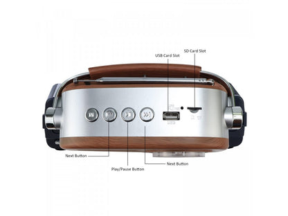 Castor Portable FM Radio With Bluetooth Speaker CT FM 820 BT