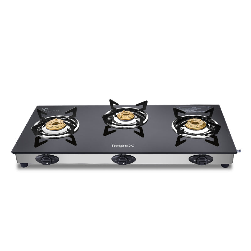 3-Burner Glasstop Gas Stove | Aspira 3B