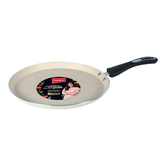 IMPEX Royal Granite Tawa pan 26 cm IB (RTP26B) Tawa 26 cm diameter (Aluminium, Non-stick, Induction Bottom)