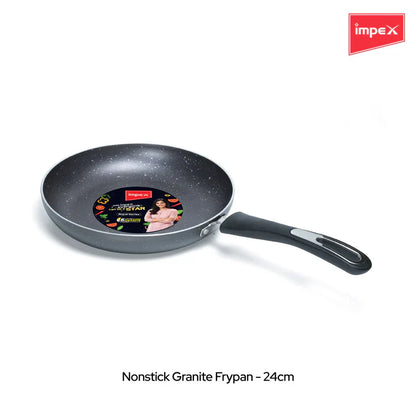Impex Royal Granite Cookware 4 PCS Set - Grey