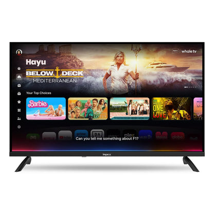 Impex WIOS Whale Series 32-inch HD QLED Smart TV (WIOS 32A2QSK1) with HDR10, Dolby Audio, and 3-Year Warranty (Black)