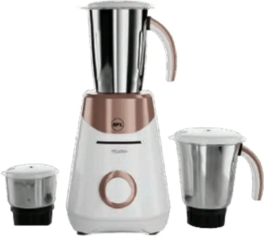 BPL FELIZIO PLUS 5 years product & 8 years warranty on motor by Brand 500 W Juicer Mixer Grinder  (BMG34250 | 3 Jars | white and Couper)