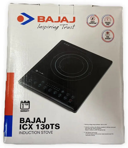 BAJAJ 1300 W Induction Cooktop Push Button  (Black, ICX 130TS)