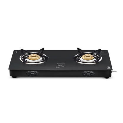 Impex SPECTA 2B NEO 2 Burner Black Premium Finish Gas Stove