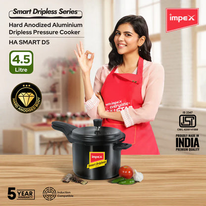 Click to expand Impex HA Smart Dripless D5 4.5L Hard Anodized Aluminium Pressure Cooker