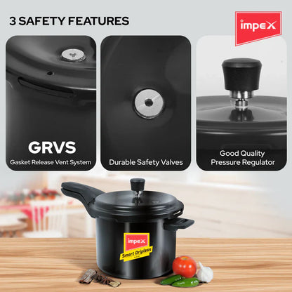 Click to expand Impex HA Smart Dripless D5 4.5L Hard Anodized Aluminium Pressure Cooker