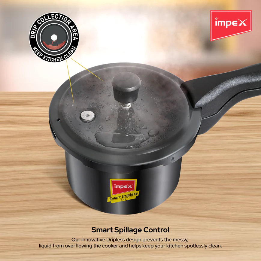 Impex HA Smart Dripless D3 2.5L Hard Anodized Aluminium Pressure Cooker