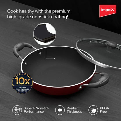 Click to expand Impex Non-Stick Aluminium Cookware Set (KTF 444)
