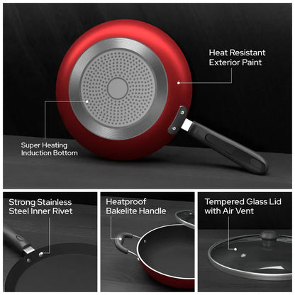 Click to expand Impex Non-Stick Aluminium Cookware Set (KTF 444)