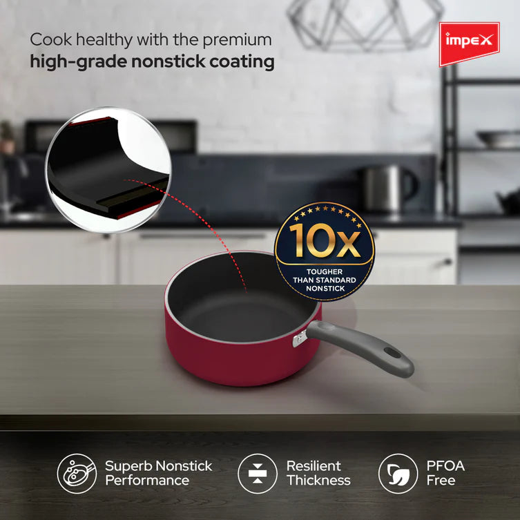 Impex IMP-1875 Premium Induction Base Nonstick Aluminium Milk Pan