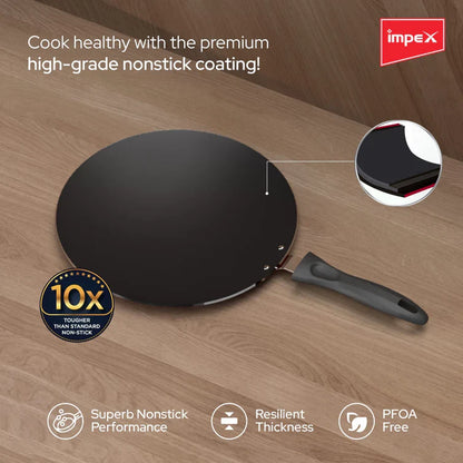 Impex Nonstick Aluminium Tawa Pan (ICTP-28)