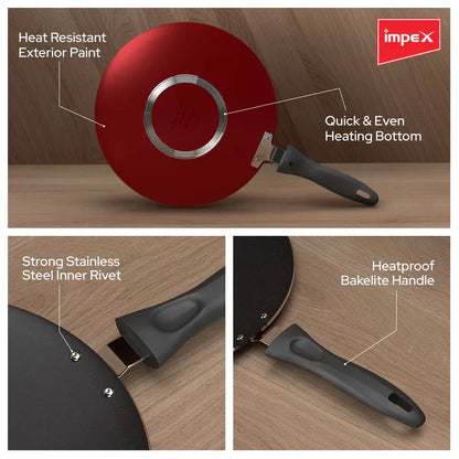 Impex Nonstick Aluminium Tawa Pan (ICTP-28)