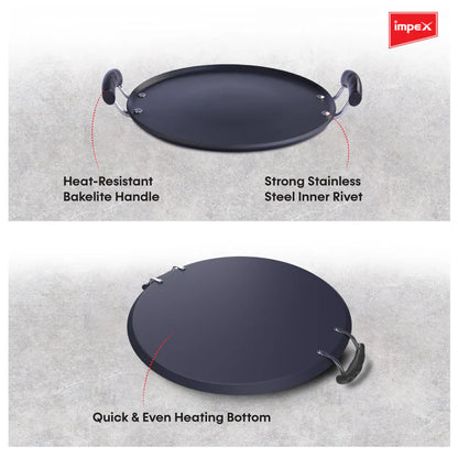 Impex IPT 36 HV Nonstick Aluminium Induction Base Pathiri Tawa
