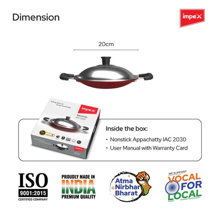 Impex Non-Stick Aluminium Appachatty IAC 2030