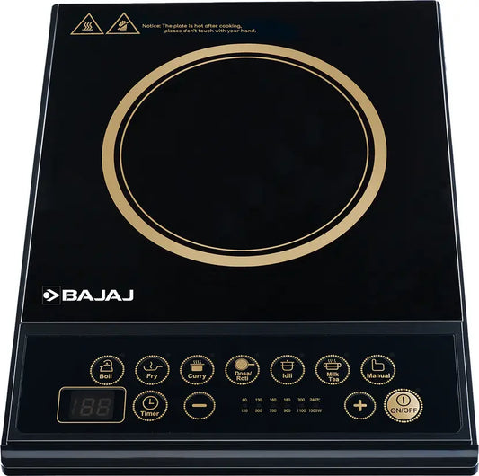 BAJAJ 1300 W Induction Cooktop Push Button  (Black, ICX 130)